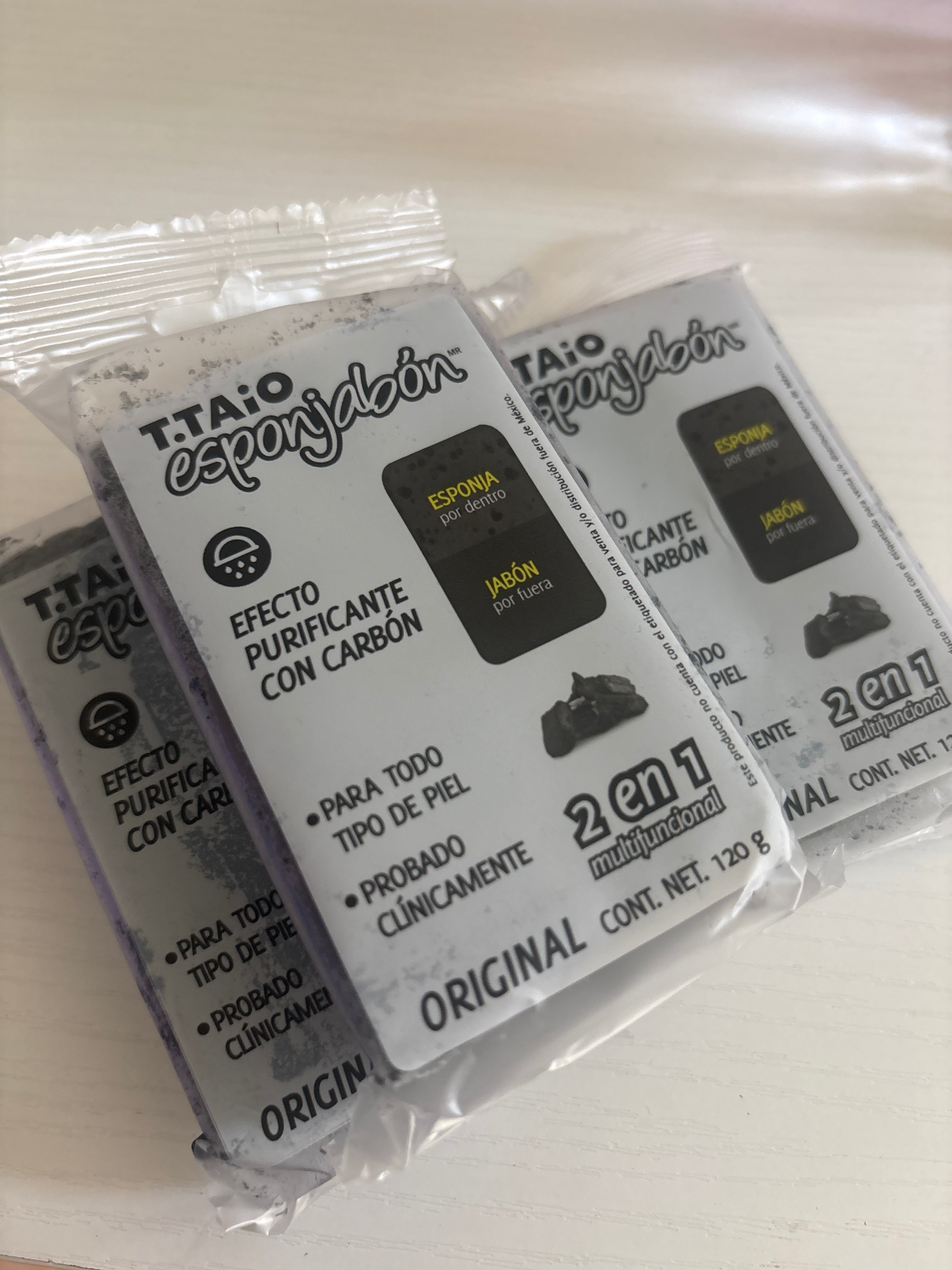 T.Taio Charcoal 2-in-1 Purifying Soap with Sponge